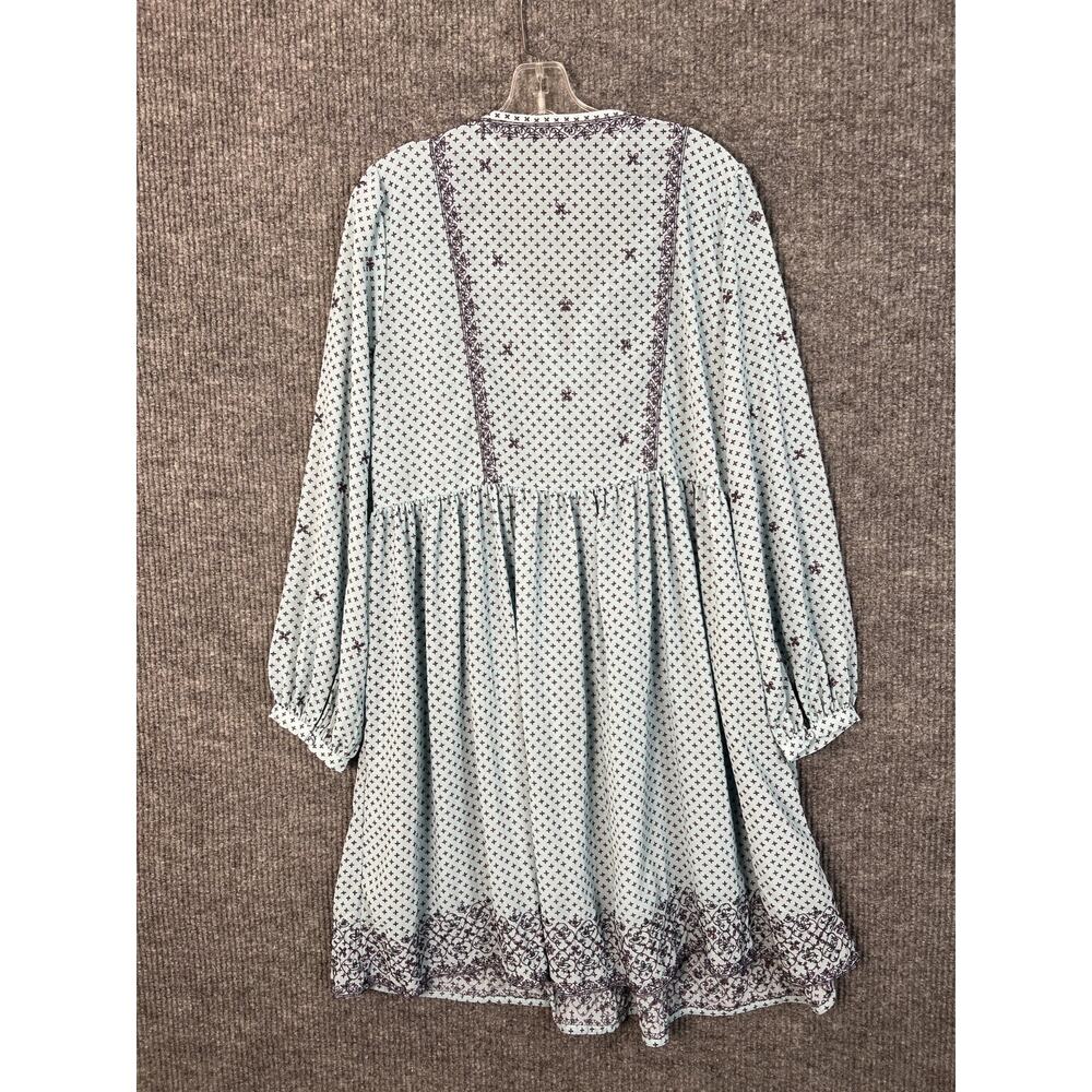 Time And True Embroidered Bohemian Dress Womens Large Tassels Peasant Cottage - Picture 8 of 12